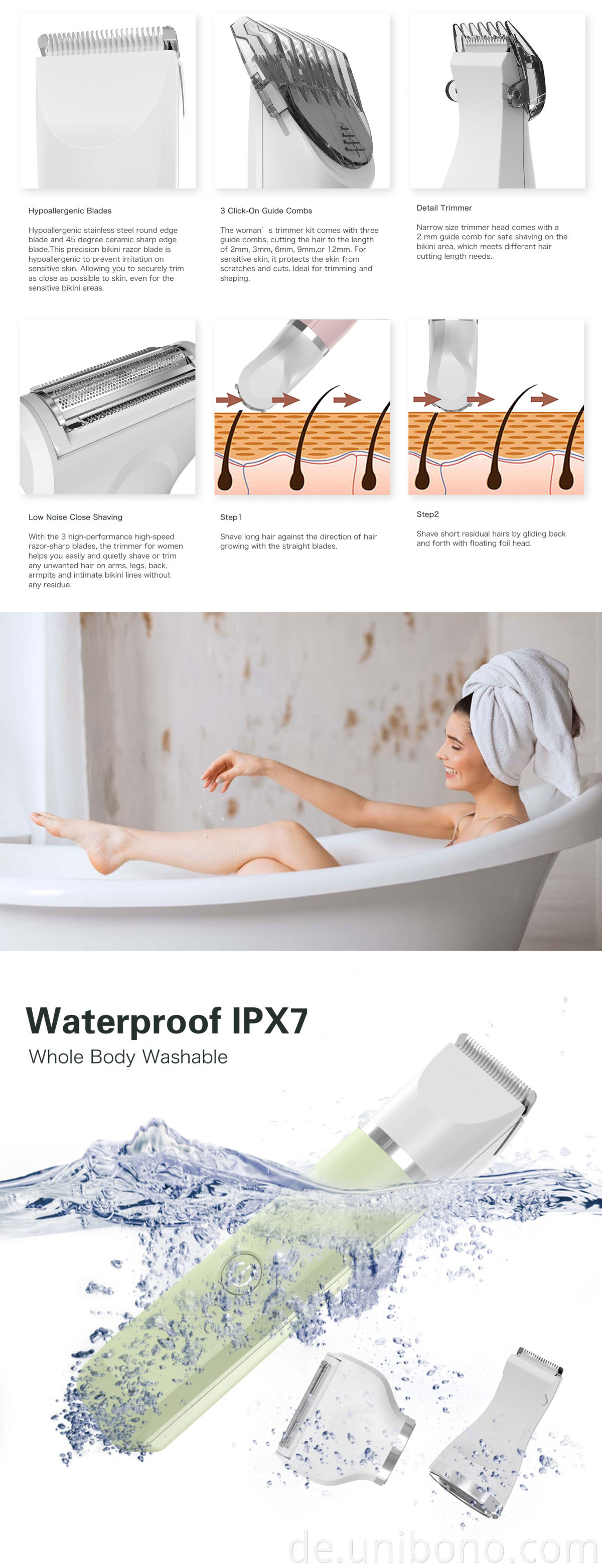 3 in 1 Frauenpfleger Clipper 3 in 1 Women's Grooming Clipper